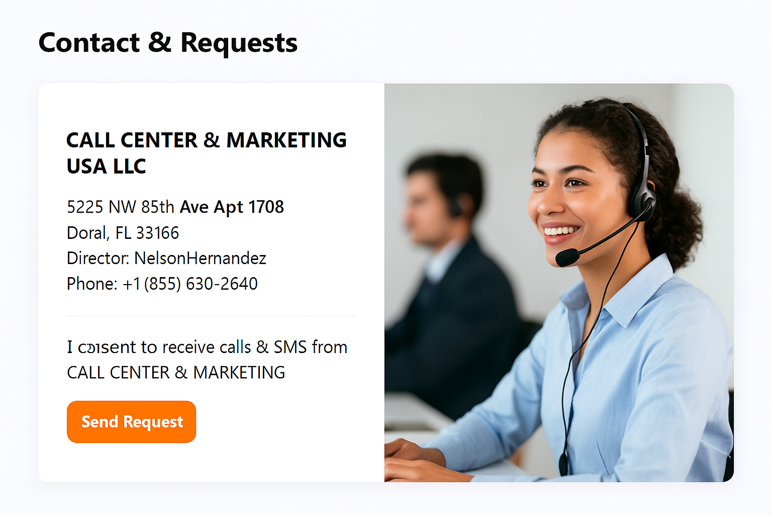 Customer support agent assisting customers